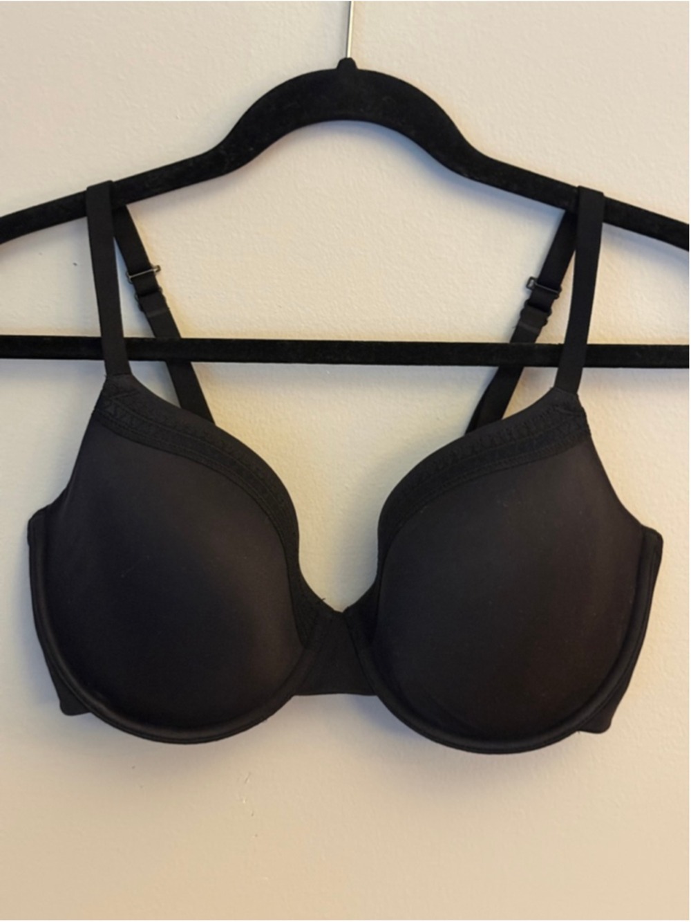 Wacoal Perfect Primer Underwire T-Shirt Bra Black 34DDD EUC - Picture 4 of 7